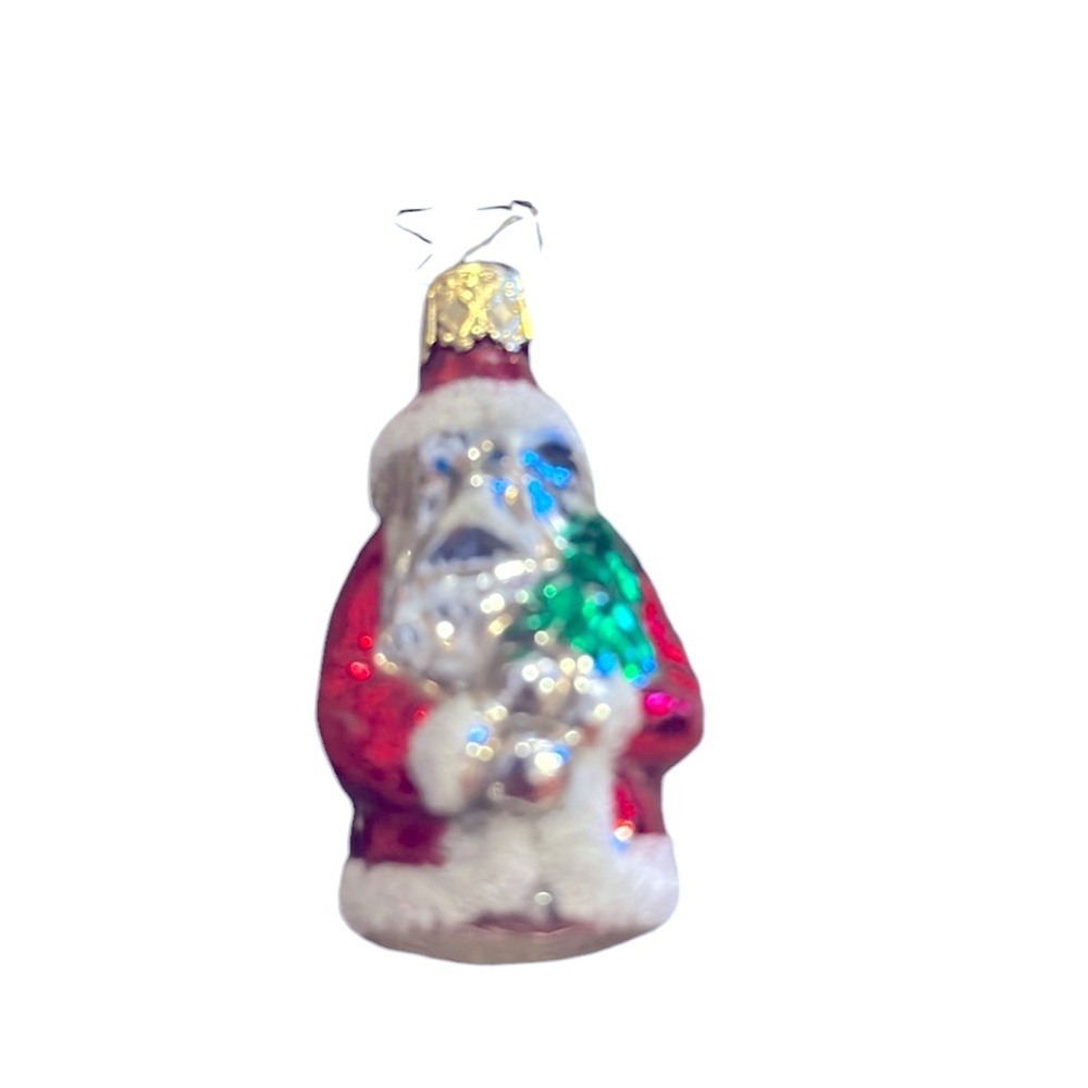 Vintage Inge Glas Santa Tree Ornament